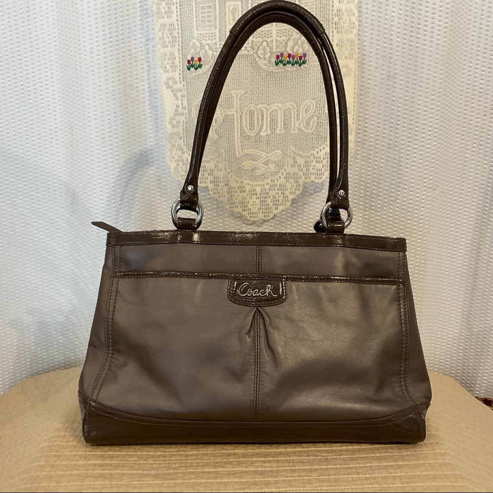 Coach - Park Carryall Leather Satchel Handbag or Shoulder Bag